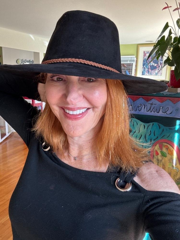 Coachella Felt Hat For Women - Customer Photo From Susan Caley