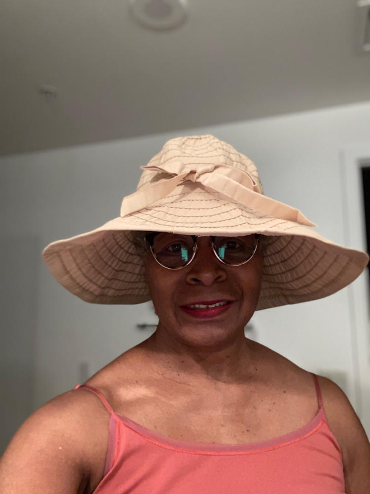 Ginger Sun Hat Packable Foldable - Customer Photo From Genette McGowan