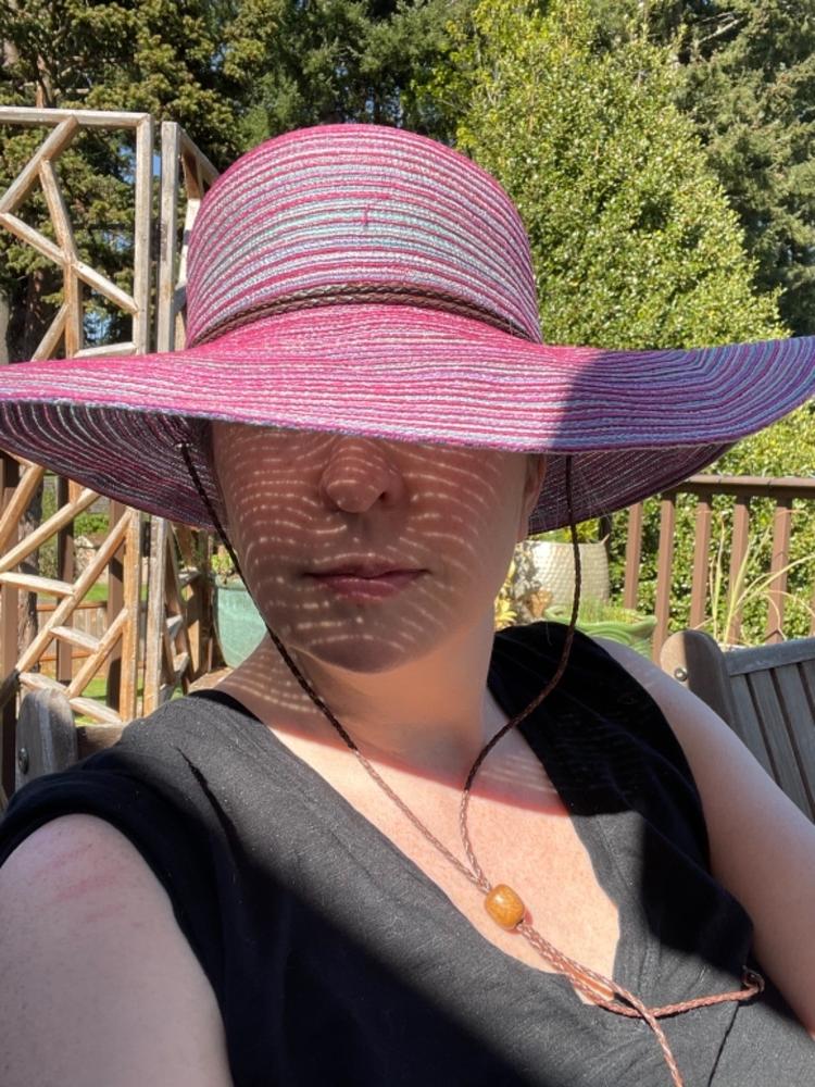 Rachel Wide Brim Removable Chin Strap Hat - Customer Photo From Lisa Cunningham