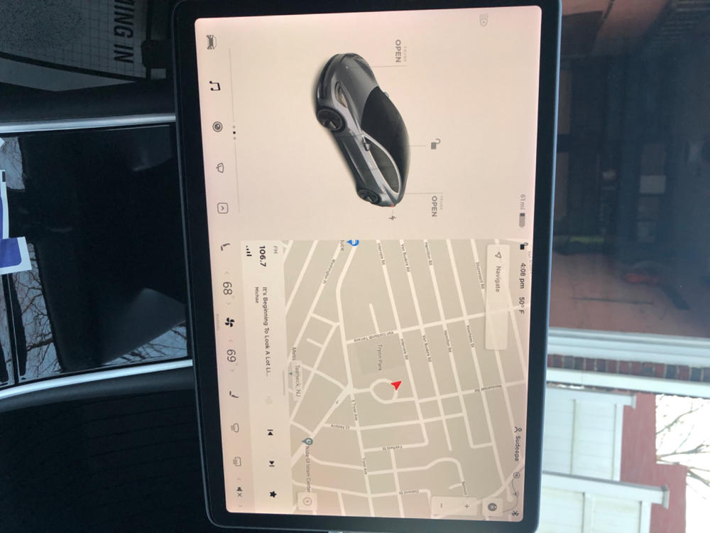 [Version 2] Premium Quality Touch Screen Protector for Tesla Model Y and Model 3 - Customer Photo From Anonymous