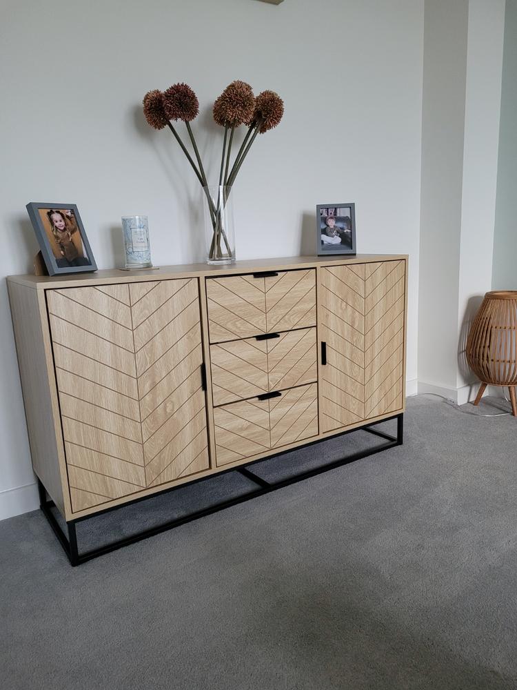 Oak deals parquet sideboard