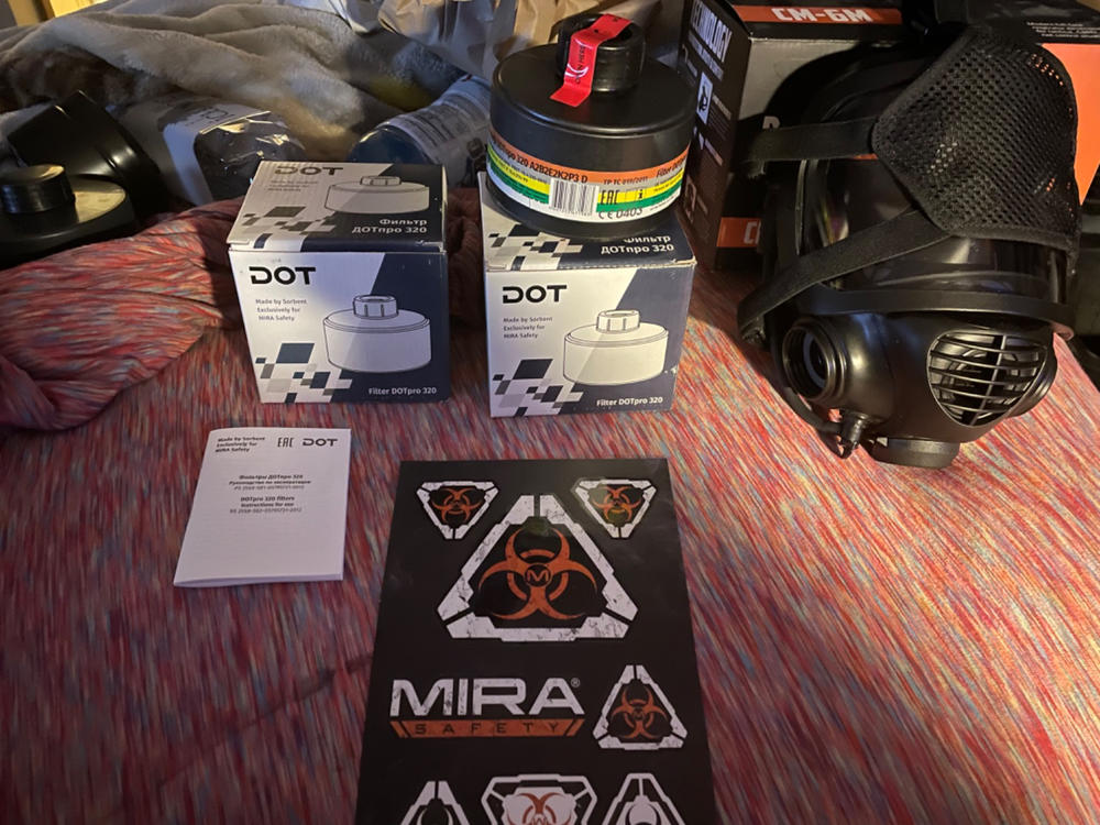 MIRA Safety DotPro 320 40mm Gas Mask Filter - Customer Photo From frankie cacciatore