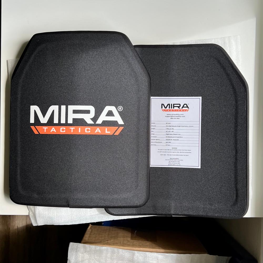 MIRA Tactical Level 4 Body Armor Plate - Customer Photo From Luke