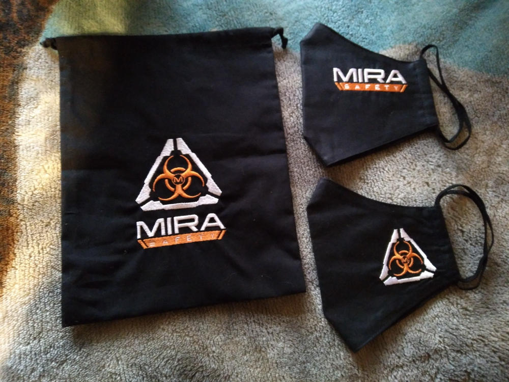 MIRA Safety Protective Face Mask with Silverplus® Biocidal Technology (2 Pack) - Customer Photo From Nick Stallcup