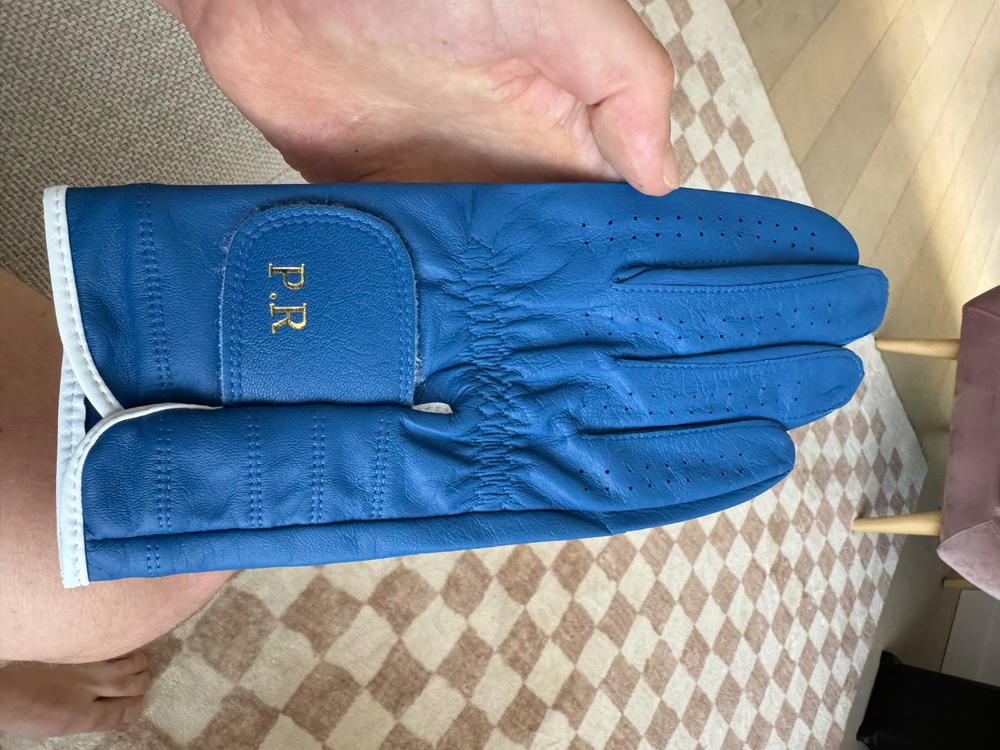 Personalised Premium Cabretta Leather Golf Glove (MENS) - Royal Blue - Customer Photo From Cameron Reeves