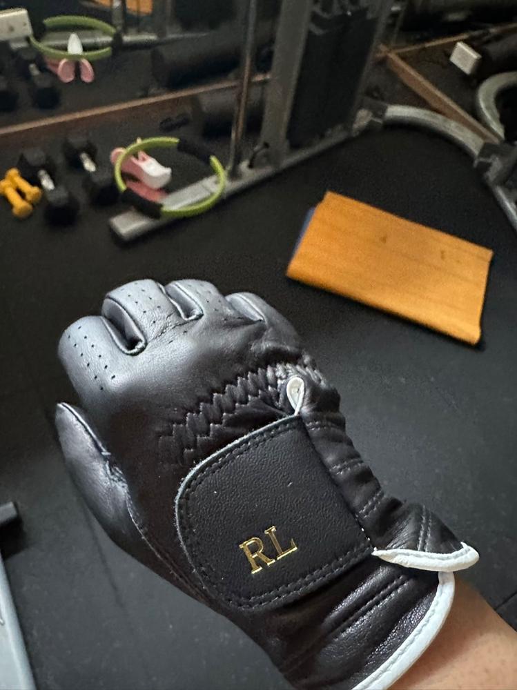 Personalised Premium Cabretta Leather Golf Glove (MENS) - Cognac Brown - Customer Photo From Jeff Zhu