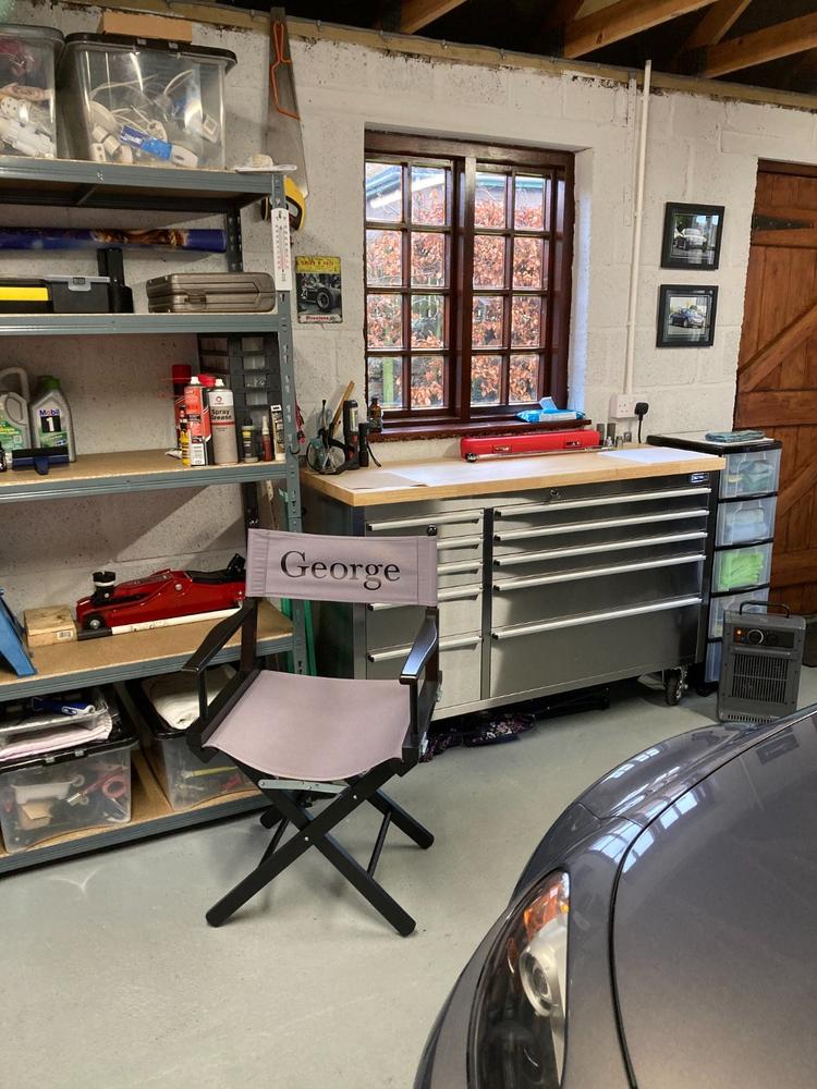 Deluxe Director Chair - Customer Photo From Belinda J.