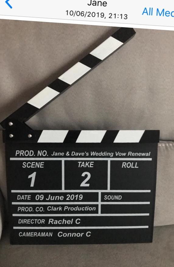 Clapperboard - Customer Photo From Penny w.