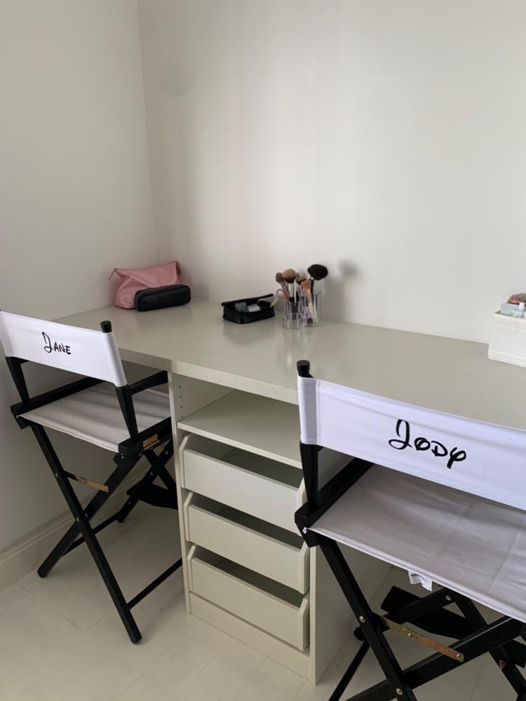 Mid-Height Cosmetic Chair - Customer Photo From Jane L.