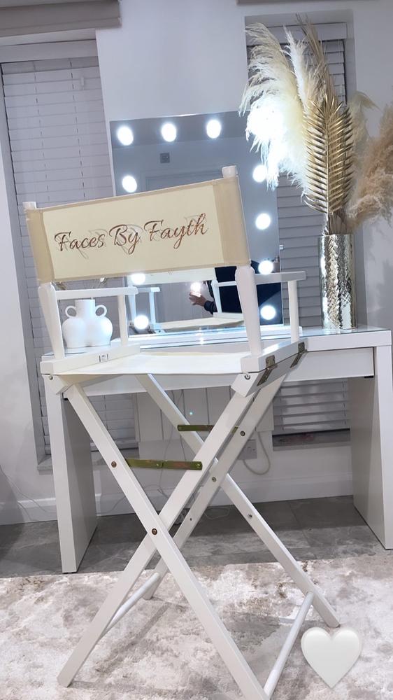 Premium Tall Makeup Chair - Customer Photo From Fayth R.