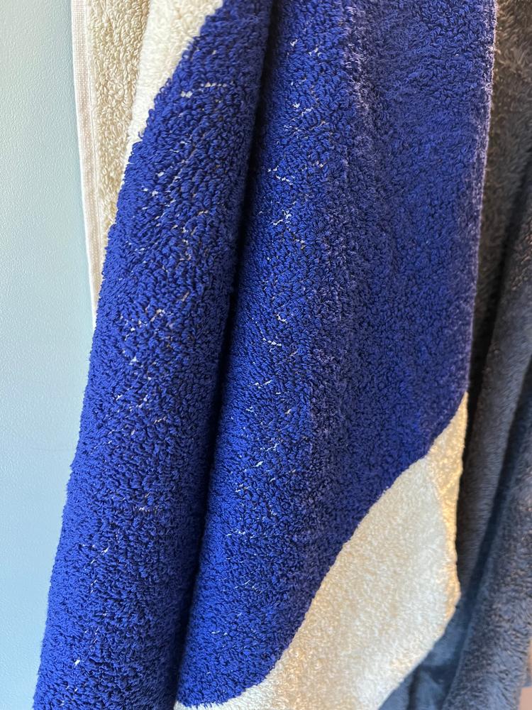Badhanddoeken Set Royal Blue Pink (2 st.) - Customer Photo From Jelena