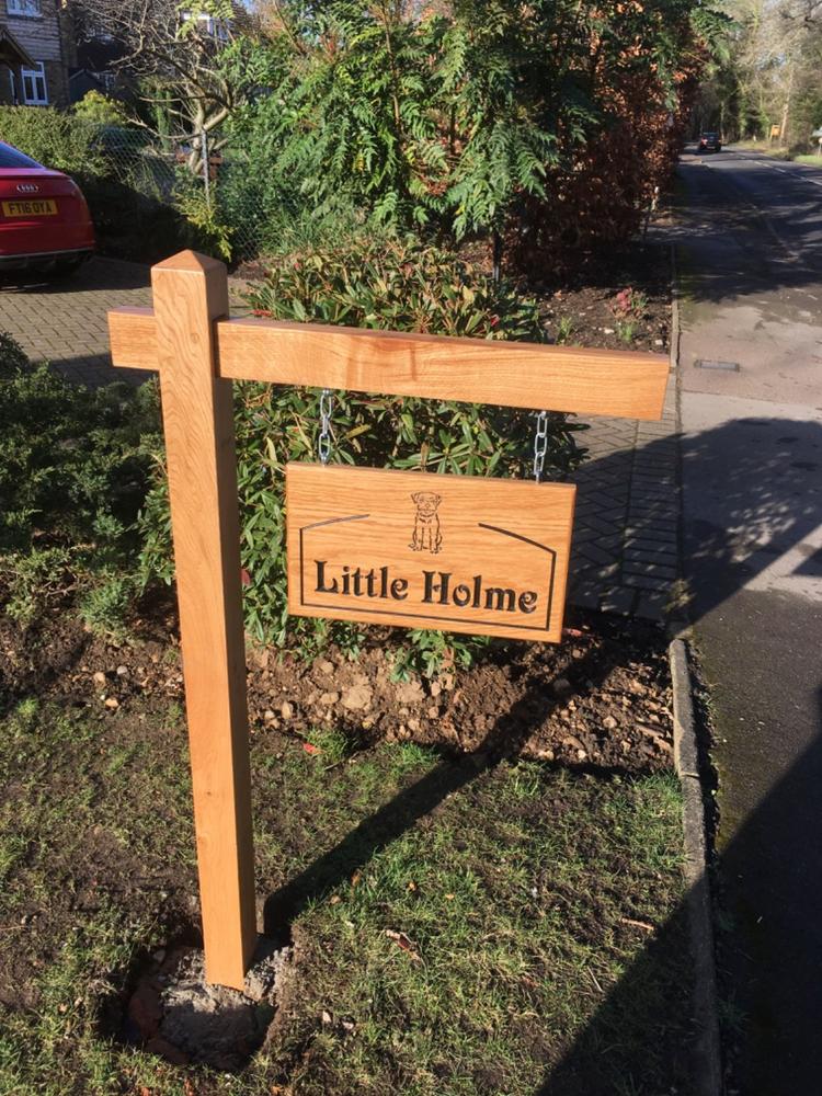 Gallows Sign Bracket and Large Double Sided Sign - Customer Photo From Anonymous