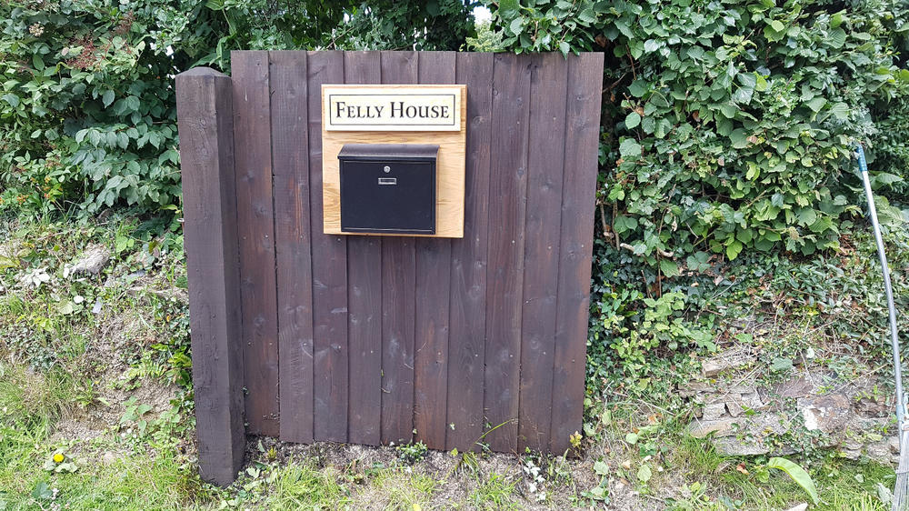House Sign 500 x 150mm - Slightly taller than a Vehicle Registration Plate - Customer Photo From Julian Moles