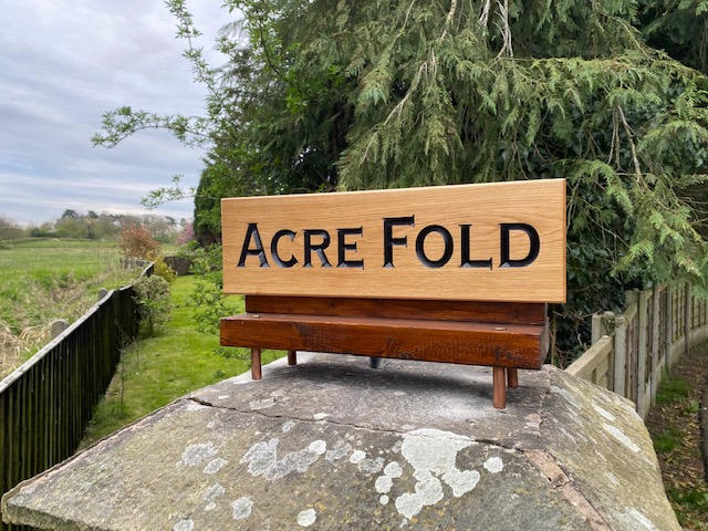 House Sign 500 x 150mm - Slightly taller than a Vehicle Registration Plate - Customer Photo From Catherine Hilton