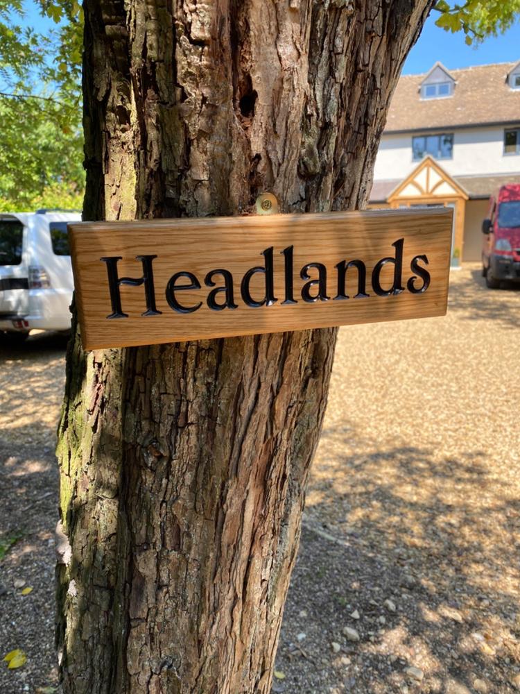 Small Thin House Sign 265 x 80mm - Customer Photo From Kirsty Norfolk