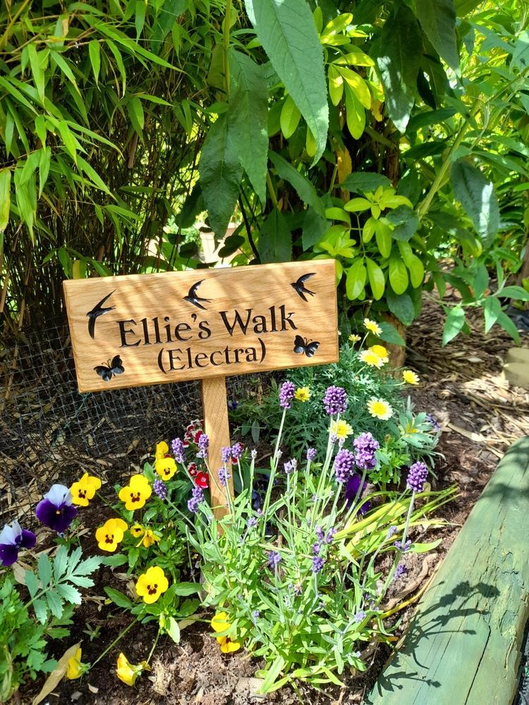 Long Thin House Sign 380 x 110mm - Customer Photo From Rona L.