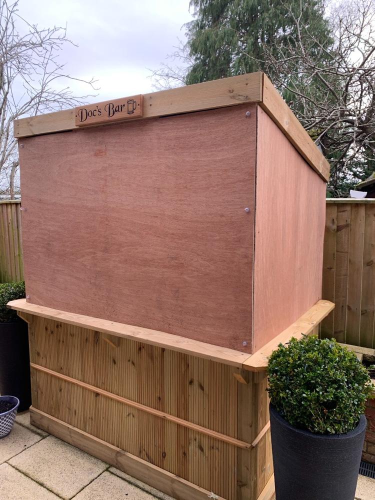 Longer Thin House Sign 500 x 110mm - Approximately the size of a Vehicle Number Plate - Customer Photo From Anonymous