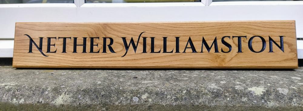 Extra Long Thin House Sign 650 x 110mm - Customer Photo From Anonymous