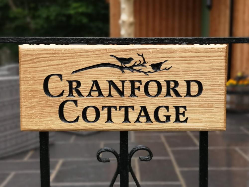 Large House Sign 380 x 220mm - Slightly larger than an A4 sheet of paper - Customer Photo From Alastair Hubbard