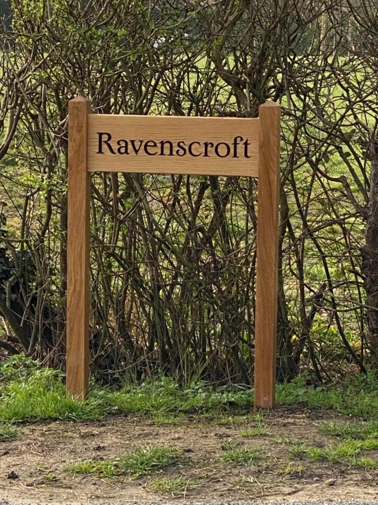 Large Ladder Sign 720 x 220mm - Posts 70 x 70 x 1520mm - Customer Photo From Douglas Saunders