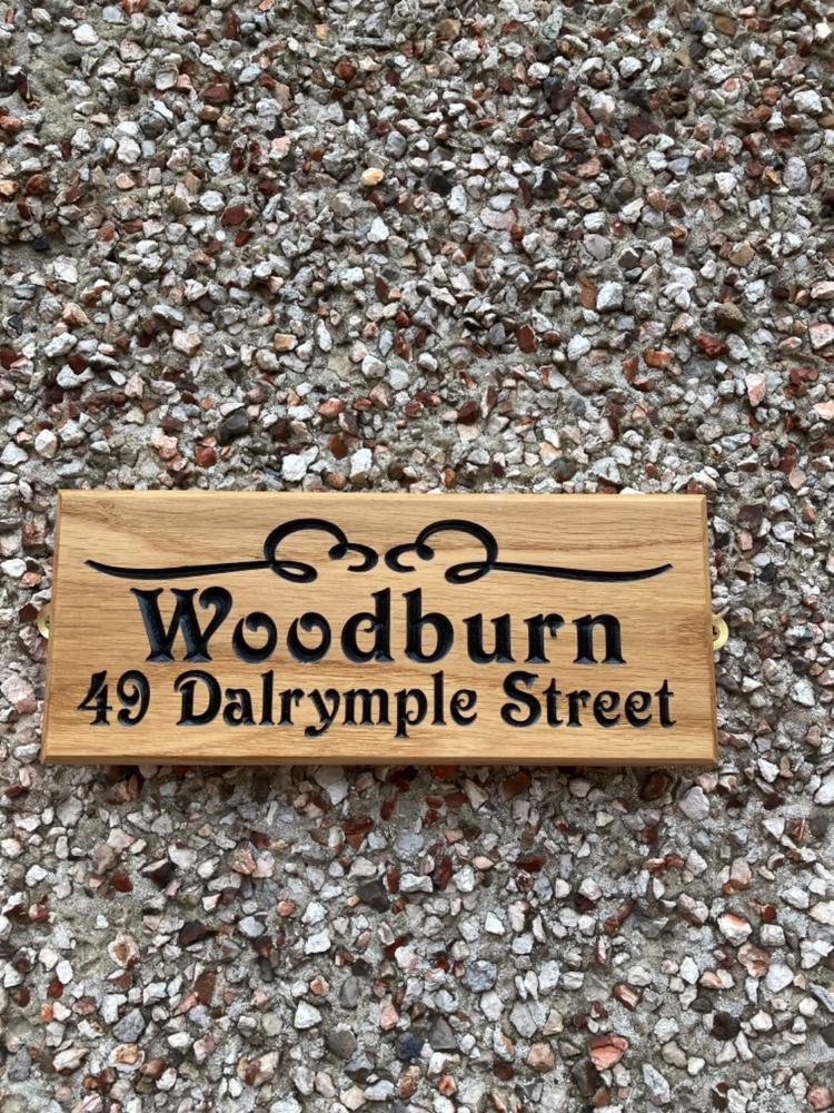 House Number Sign - Large Square - 220 x 190mm - Customer Photo From Robert M.