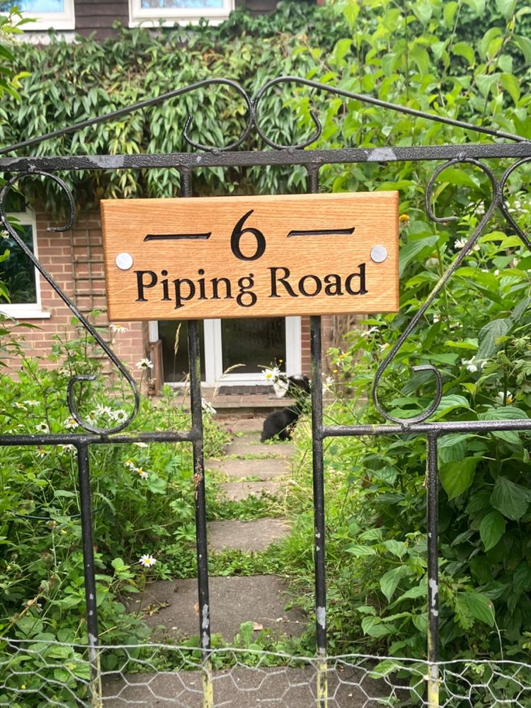 House Number Sign - Small - 265 x 110mm - Customer Photo From Richard S.