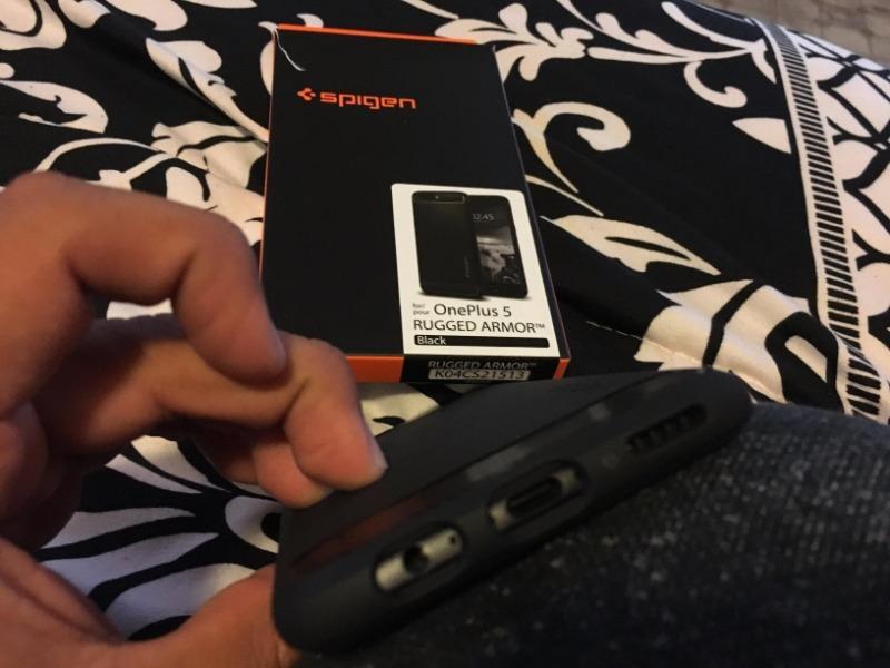 OnePlus 5 Spigen Original Rugged Armor Case - Customer Photo From Amazon Imports