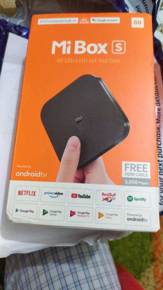 Xiaomi Mi Box S with 4K HDR Android TV Streaming Media Player Google Assistant Remote Official International Version - Customer Photo From Faizan Ahmad