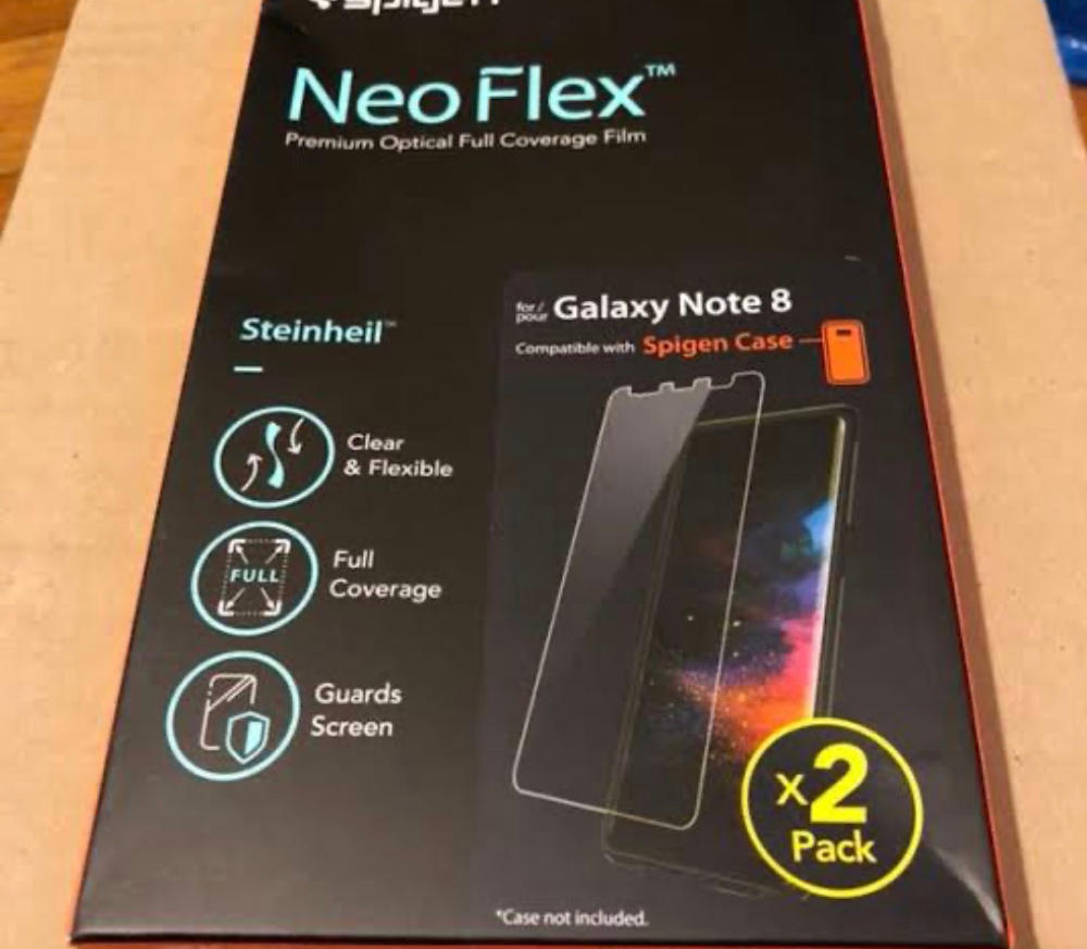 Galaxy Note 8 Spigen Neo Flex Case Friendly Screen Protector - 2 PACK - Customer Photo From Muhammad Ali Khawaja