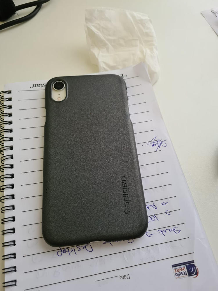 iPhone XR Case Thin Fit Graphite Gray 064CS24865 - Customer Photo From Muhammad Hashim