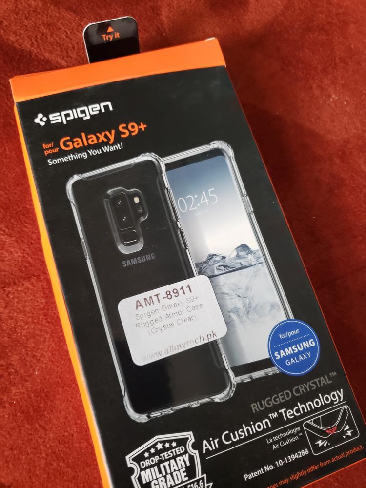 Samsung Galaxy S9 Plus Spigen Original Rugged Crystal Soft Case - Crystal Clear - Customer Photo From Hassaan Khalid