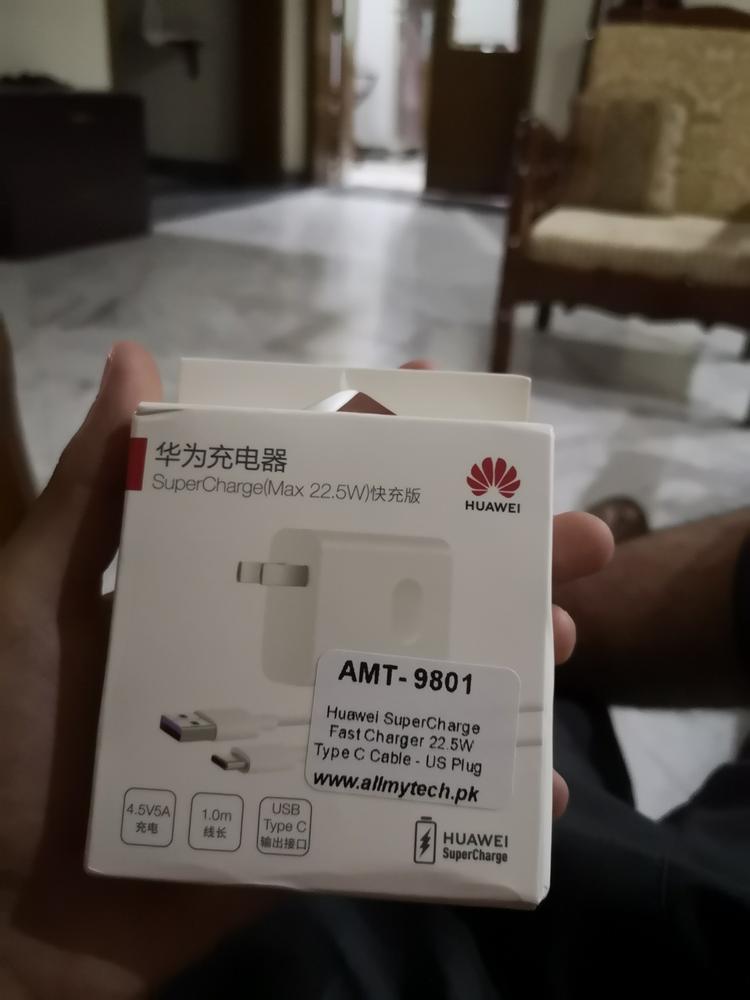 Huawei SuperCharge Fast Charger 22.5 W with Type C Cable - US Plug - Customer Photo From Umer Y.