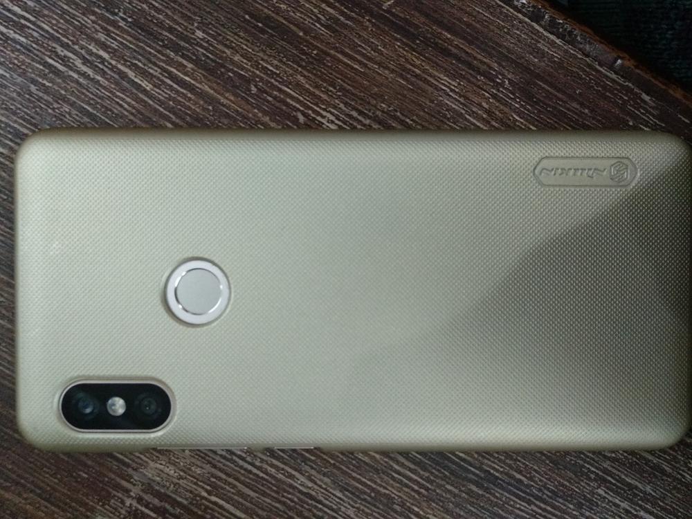 Redmi Note 5 / Note 5 PRO Frosted Shield Hard Back Cover by Nillkin - Gold - Customer Photo From Umar W.