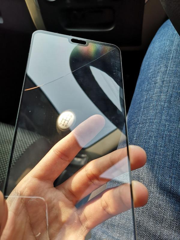 Mocolo Huawei P20 3D Edge to Edge Tempered Glass - Black. - Customer Photo From Umer Y.