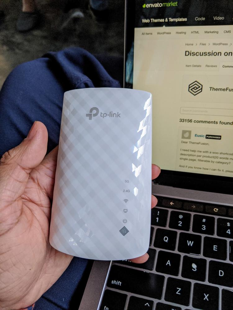 TP-Link RE200 Dual Band Wi-Fi Range Extender AC750 - Customer Photo From Muhammad Ammar