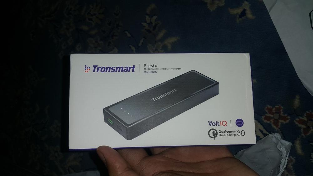 Tronsmart Presto PBT12 10400 mAh USB-C / Type-C External Battery/Portable Power Bank/Portable battery pack with Quick Charge 3.0 Technology - Customer Photo From abubaker j.