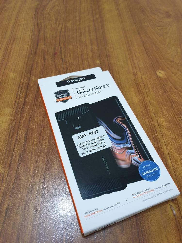 Samsung Galaxy Note 9 Spigen Rugged Armor Case - Matte Black. - Customer Photo From Usman Ansari
