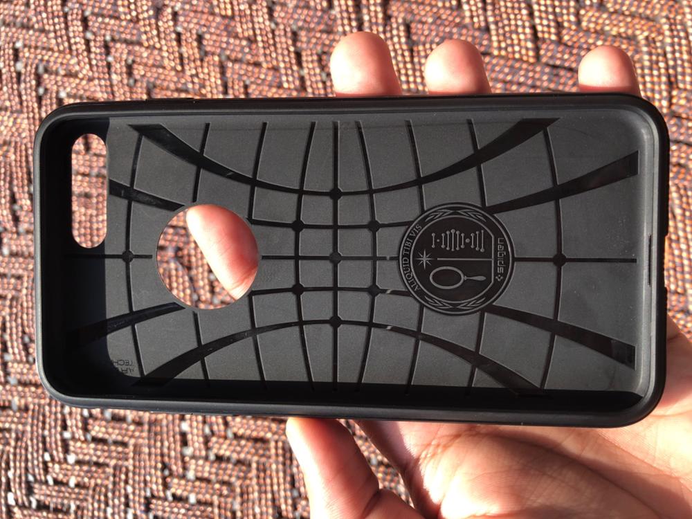 Apple iPhone 7 Plus / 8 Plus Spigen Rugged Armor Case - Black - Customer Photo From Umer Meher