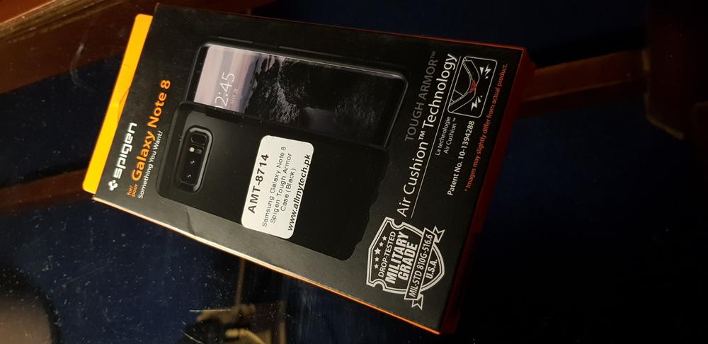 Galaxy Note 8 Spigen Case Tough Armor - Black - Customer Photo From Lt A.