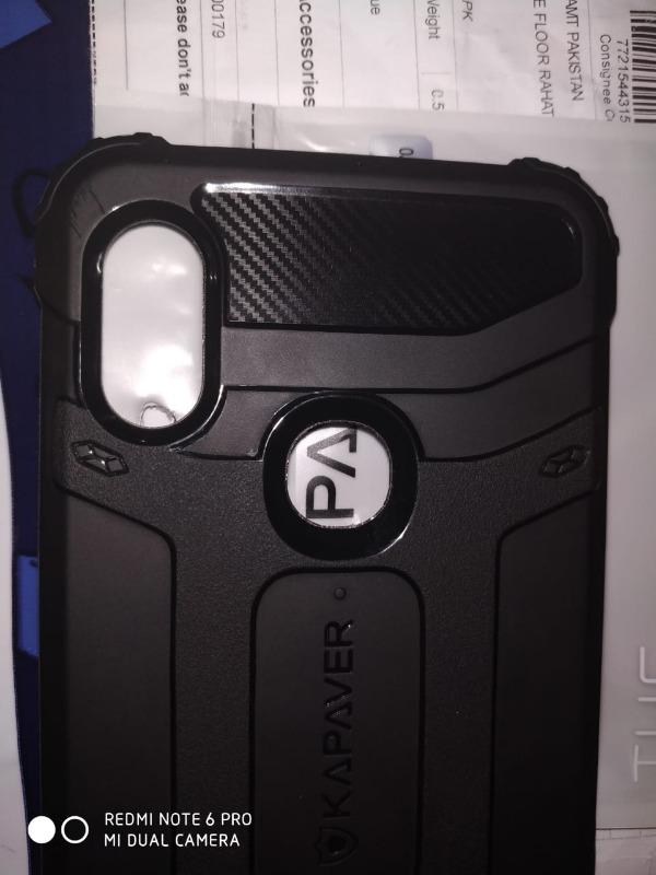 Redmi Note 6 Pro Rugged Case by KAPAVER - Customer Photo From Tayyab Lateef