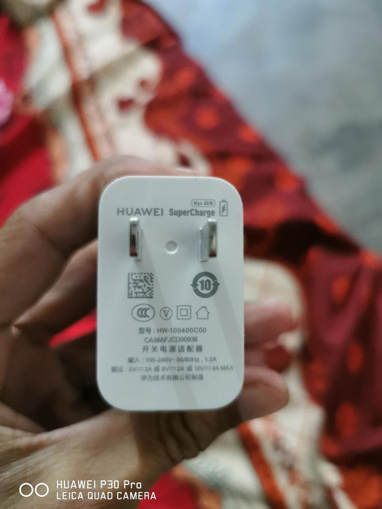 Huawei SuperCharge Fast Charger 40 W with Type C Cable – US Plug - Customer Photo From Zohaib Mukhtar