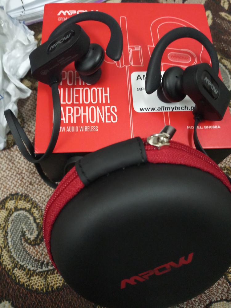 Flame Bluetooth Earphones Sports Water Resistant by MPOW - Black - Customer Photo From Muhammad Jibran 