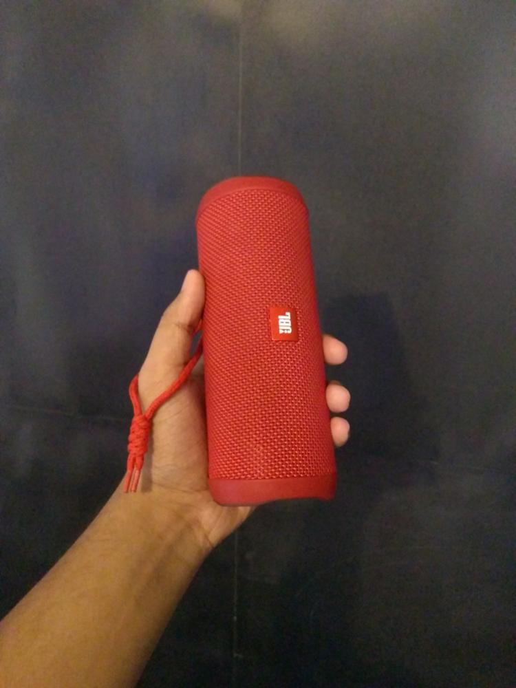 JBL Flip 4 Bluetooth Portable Stereo Speaker - Red - Customer Photo From Hasaan R.