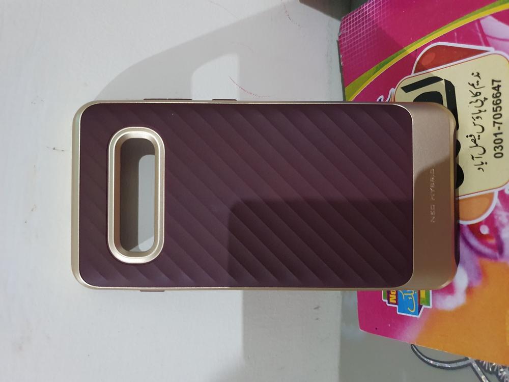 Spigen Galaxy S10+ Case Neo Hybrid Burgundy 606CS25775 - Customer Photo From Ahmed Mashal
