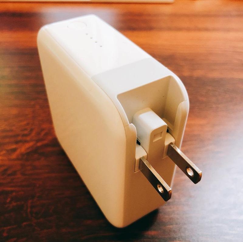 RAVPower 2 in 1 Wall & Portable Charger 5000 mAh - US Plug - White - RP-PB101 - Customer Photo From Hina