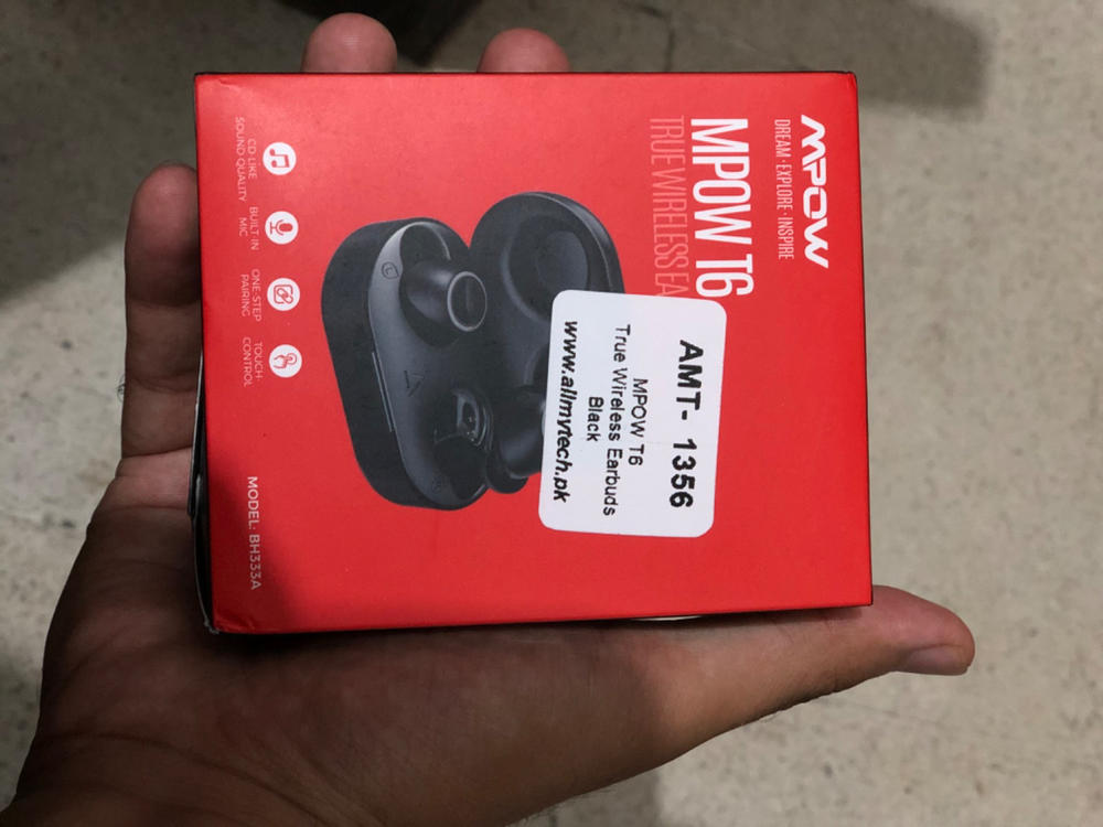 MPOW T6 True Wireless Earbuds Upgraded Version with 3D Hifi Sound, CVC 8.0 Noise Cancellation 19 Hour Battery - Customer Photo From Asadullah Khan