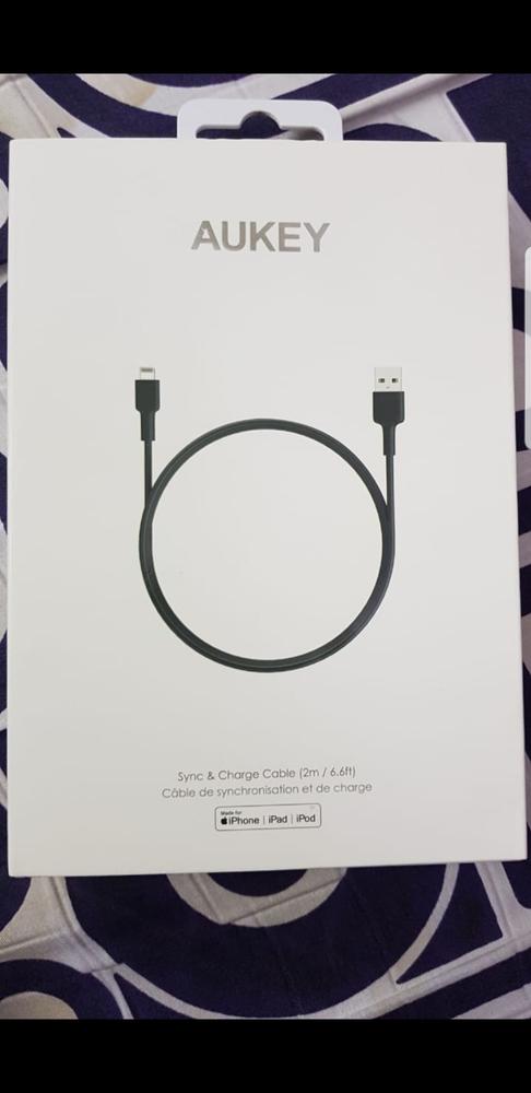 AUKEY Lightning USB Cable Apple iPhone Mfi Certified 2m / 6.6ft - CB-BAL2 - Customer Photo From Hamza Zahid
