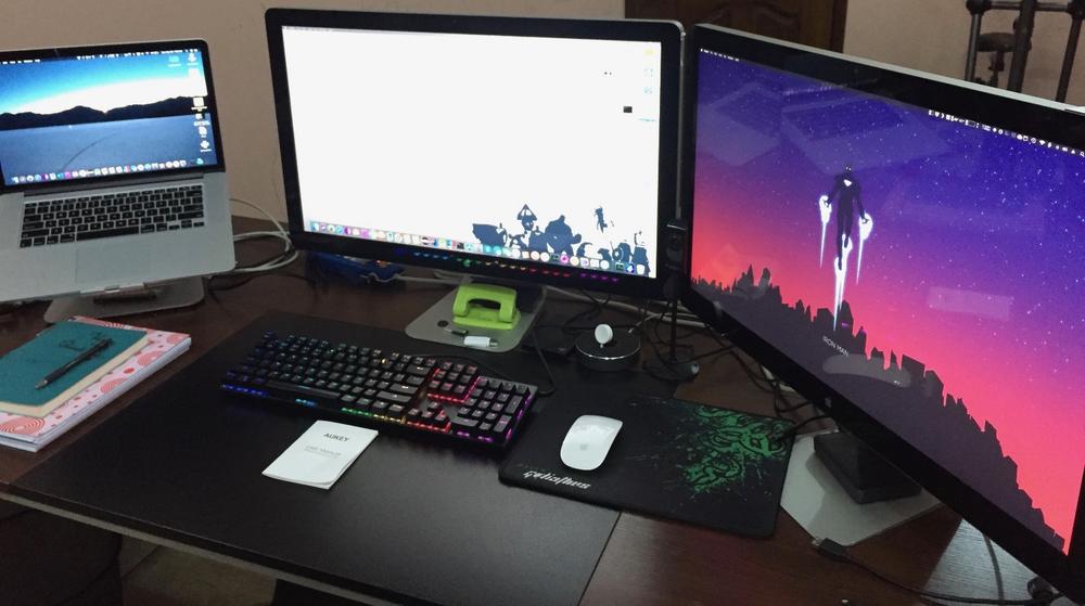 AUKEY Mechanical Keyboard Blue Switch, 104-Key RGB Backlit Gaming Keyboard with Customizable Lighting Effects, Aluminium USB Wired Keyboard - KM-G3 - Customer Photo From Adeel Z.