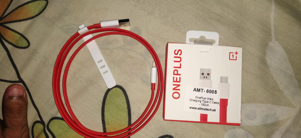 Warp Charging Type C Cable by OnePlus - 100 cm - Customer Photo From Asad Malik