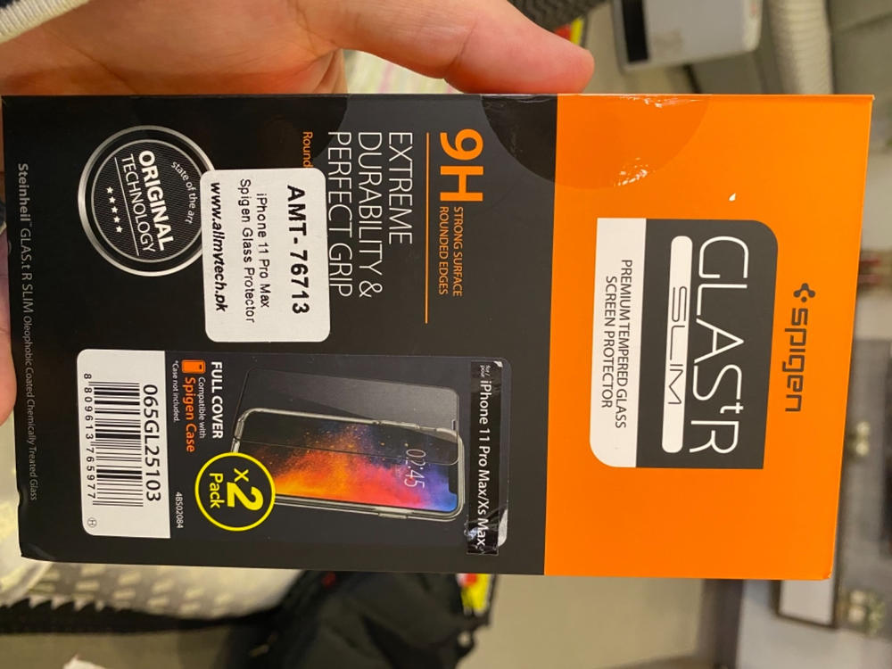 iPhone 11 Pro Max / iPhone XS Max Screen Protector GLAS.tR Slim Full Cover - 2 PACK - 065GL25103 - Customer Photo From Usman Tauqeer